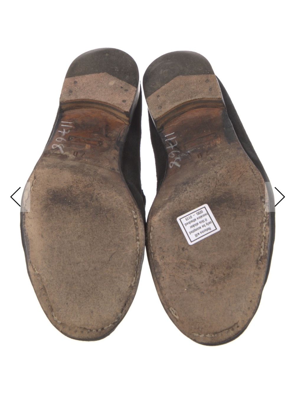 Gucci Black Suede Horsebit Loafers - Picture 5 of 5